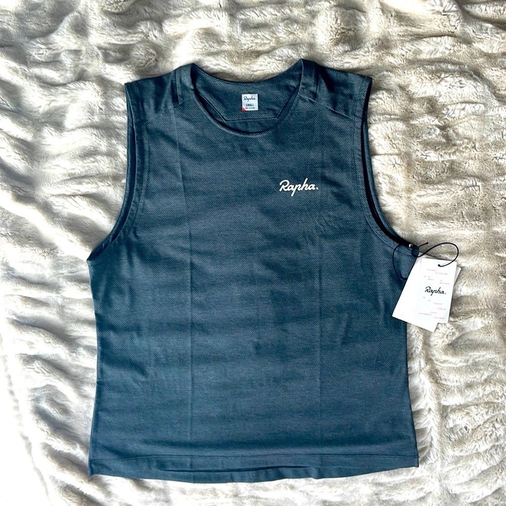 New with tags Rapha Women’s Trail Tank Black/Light Grey Size Small S